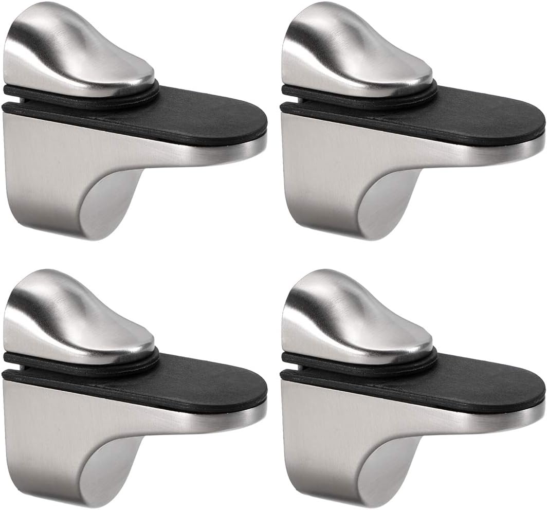 Heavy-Duty Glass Shelf Clamps for Secure Installation